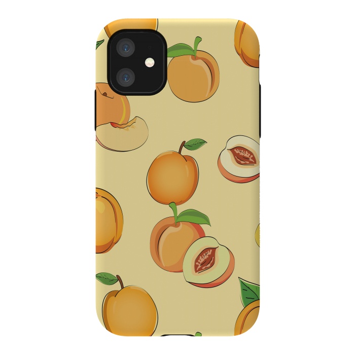 iPhone 11 StrongFit Peach Pattern by Bledi