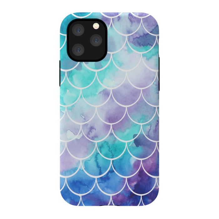 iPhone 11 Pro StrongFit Pastel Clouds Mermaids Tail by Becky Starsmore