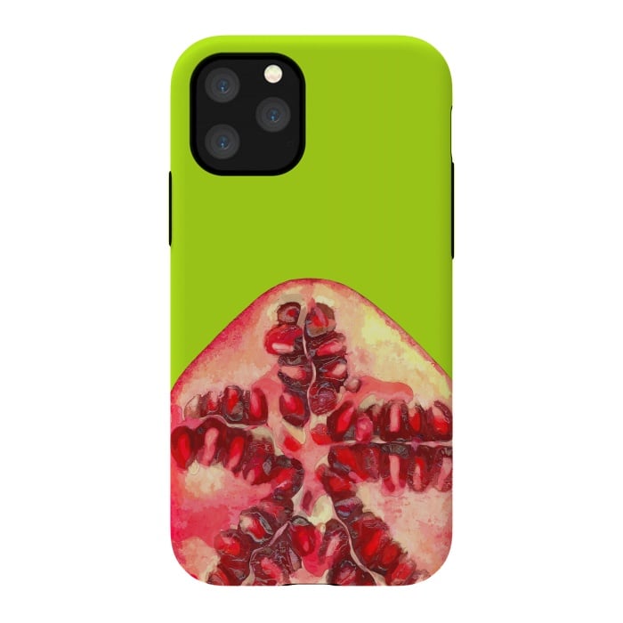 iPhone 11 Pro StrongFit Pomegranate Tropical Fruit by Alemi