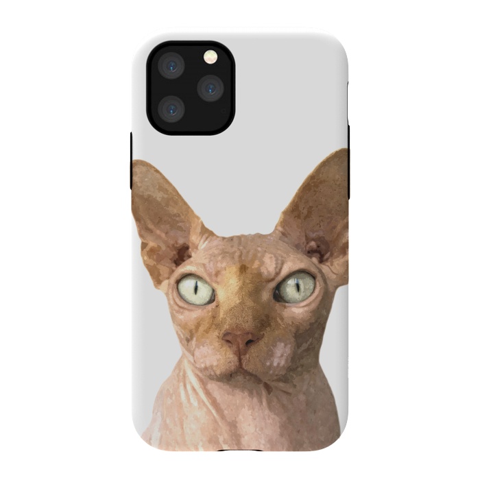 iPhone 11 Pro StrongFit Sphynx Cat Portrait by Alemi