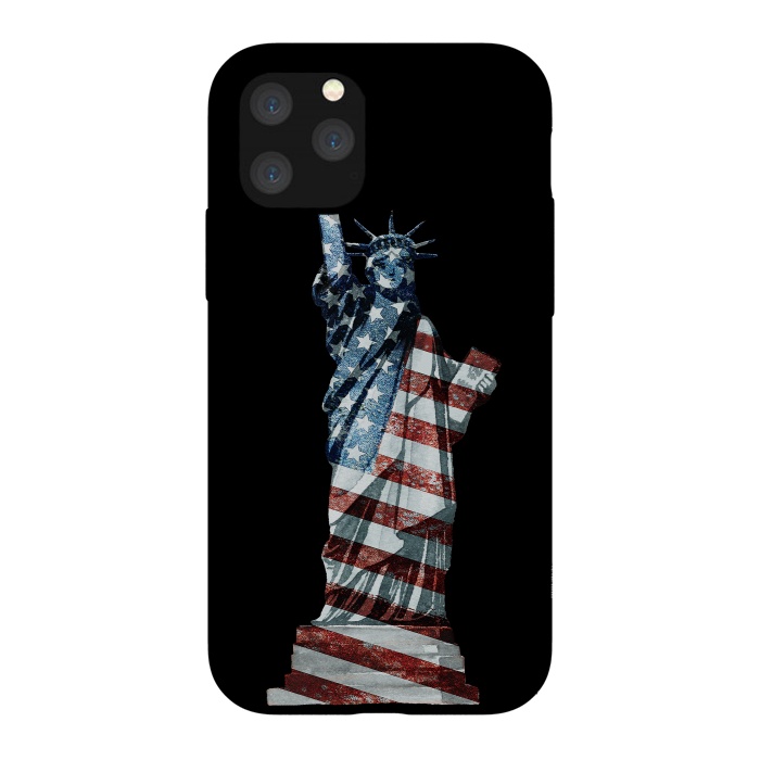 iPhone 11 Pro StrongFit Lady Of Liberty Stars And Stripes by Andrea Haase