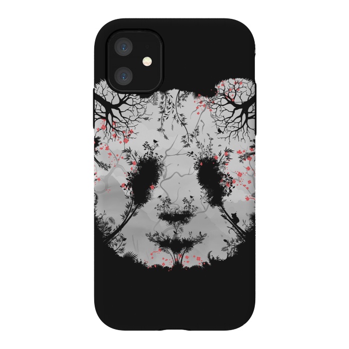 iPhone 11 StrongFit Dark Forest Panda by Sitchko