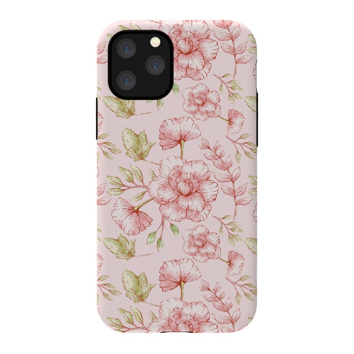 iPhone 11 Pro StrongFit Pink Roses by  Utart