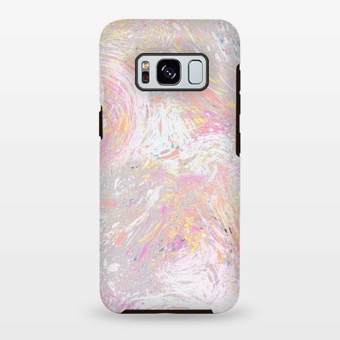Galaxy S8 plus StrongFit Dripping Splatter Orange by Ninola Design
