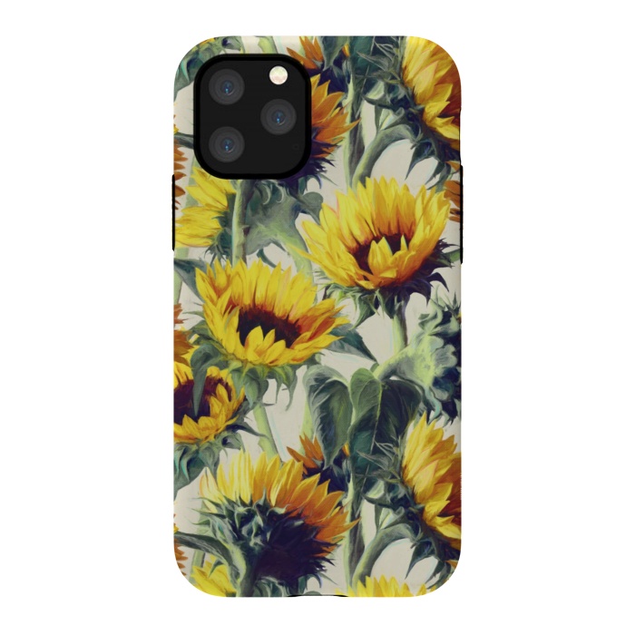 iPhone 11 Pro StrongFit Sunflowers Forever by Micklyn Le Feuvre