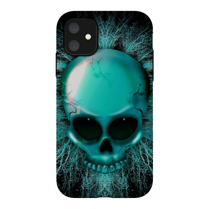 iPhone 11 StrongFit Ghost Skull Hologram by BluedarkArt
