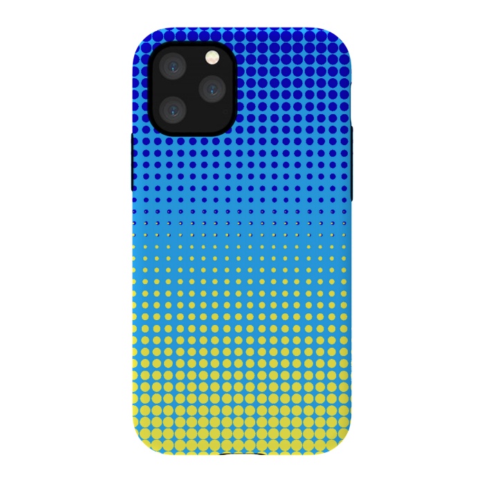 iPhone 11 Pro StrongFit yellow blue shades by MALLIKA