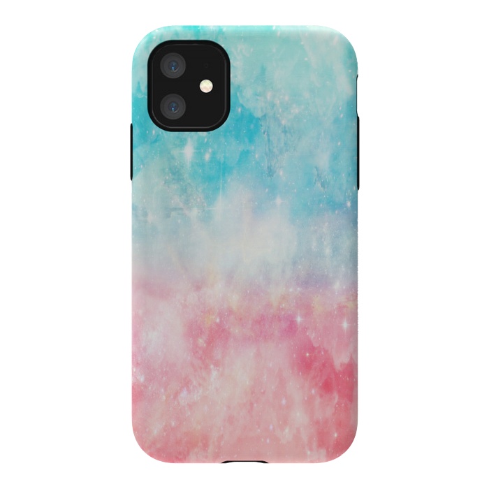 iPhone 11 StrongFit Blue pink galaxy by Jms