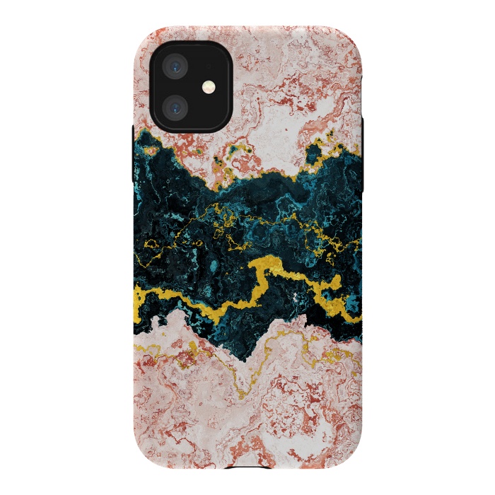 iPhone 11 StrongFit Abstract Marble I by Art Design Works