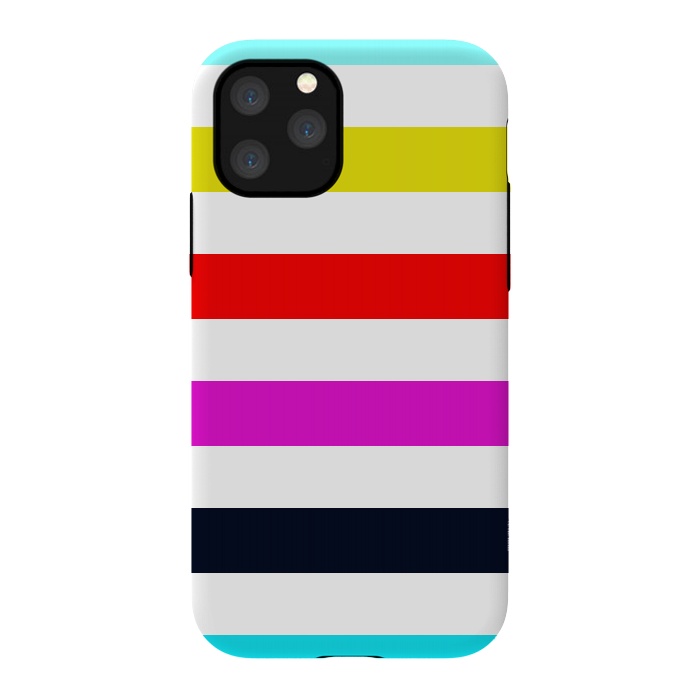 iPhone 11 Pro StrongFit rainbow stripes by Vincent Patrick Trinidad