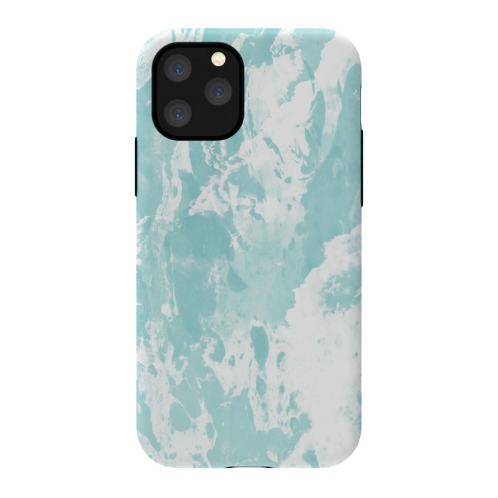 iPhone 11 Pro StrongFit Mint blue abstract by Jms
