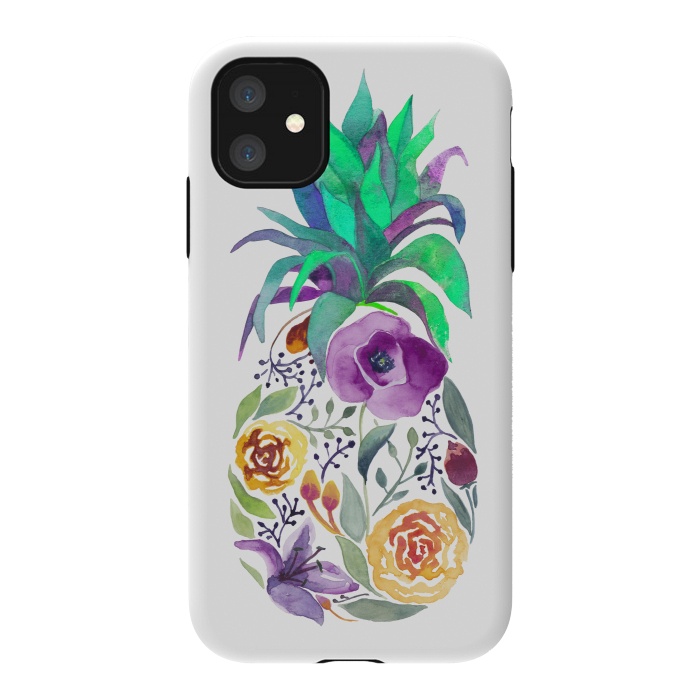 iPhone 11 StrongFit Pretty Pineapple by gingerlique