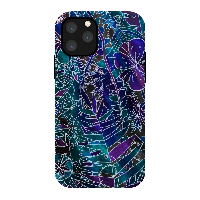 iPhone 11 Pro StrongFit Galaxy Floral  by Tigatiga