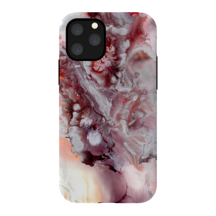 iPhone 11 Pro StrongFit Alcohol Ink Fire   by Tigatiga
