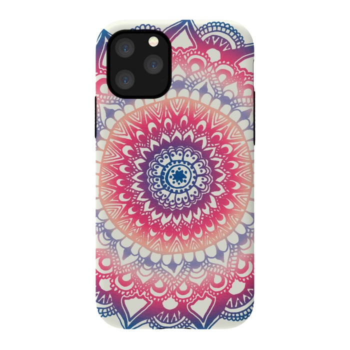 iPhone 11 Pro StrongFit Ocean Sunset Mandala by Tangerine-Tane