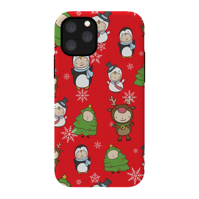 iPhone 11 Pro StrongFit Children Christmas Costumes Pattern 2 by Bledi