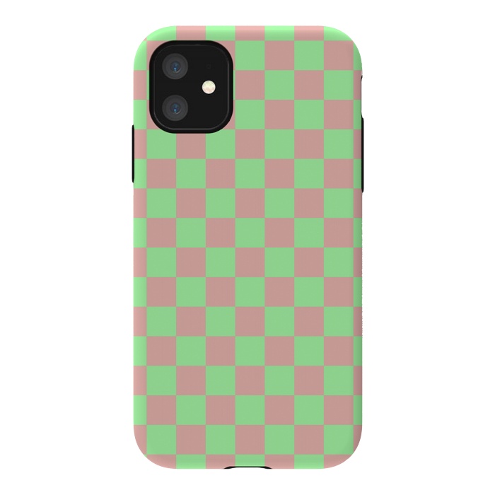 iPhone 11 StrongFit Checkered Pattern I by Art Design Works