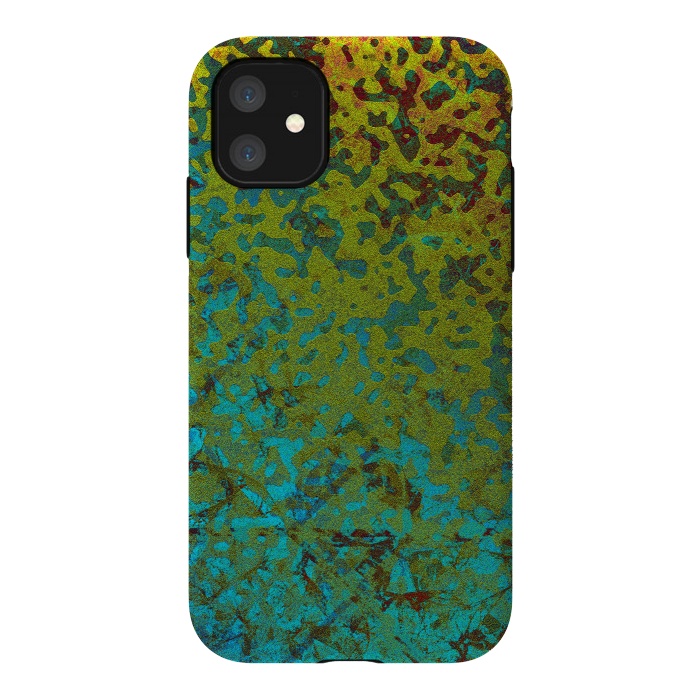 iPhone 11 StrongFit Colorful Corroded Background G292 by Medusa GraphicArt