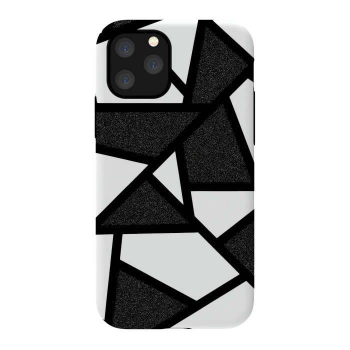 iPhone 11 Pro StrongFit White and black geometric by Jms