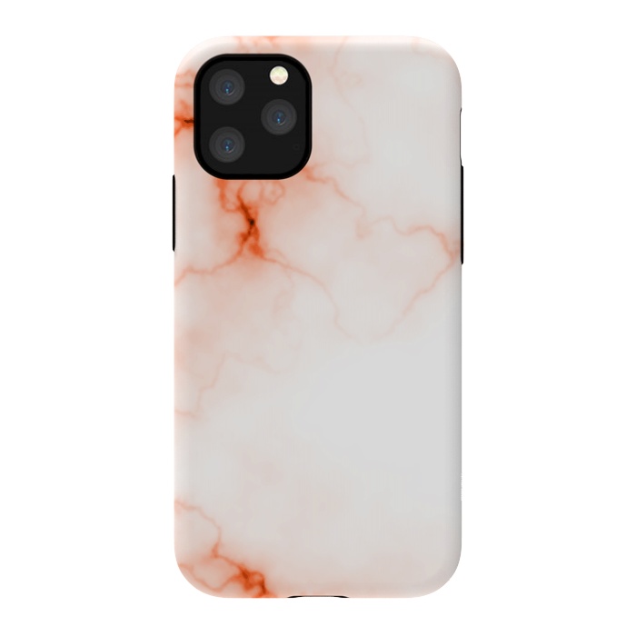 iPhone 11 Pro StrongFit Orange Marble by Creativeaxle
