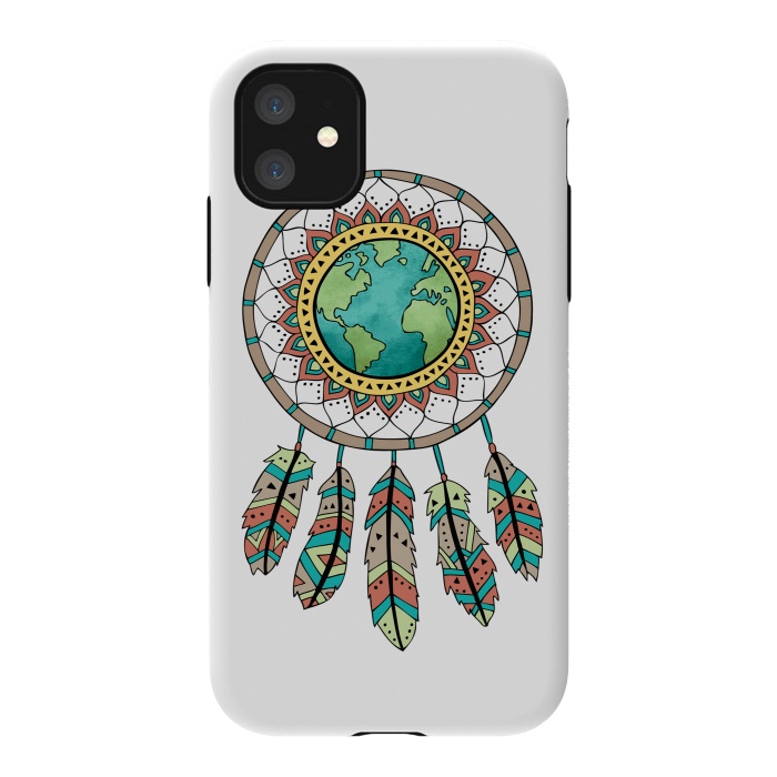 iPhone 11 StrongFit World Dreamcatcher by Pom Graphic Design