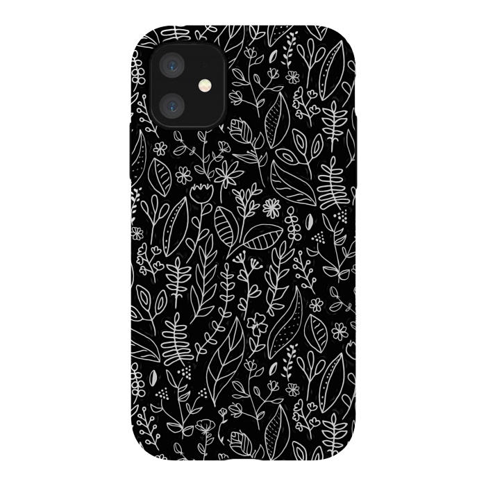 iPhone 11 StrongFit Licorice Nature Doodle  by Tigatiga