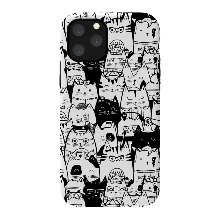 iPhone 11 Pro StrongFit Itty Bitty Kitty Committee by Noonday Design
