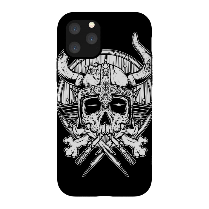 iPhone 11 Pro StrongFit Skull Viking by Afif Quilimo