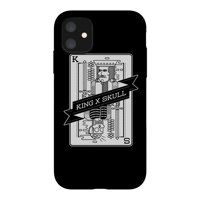 iPhone 11 StrongFit King & Skull by Afif Quilimo