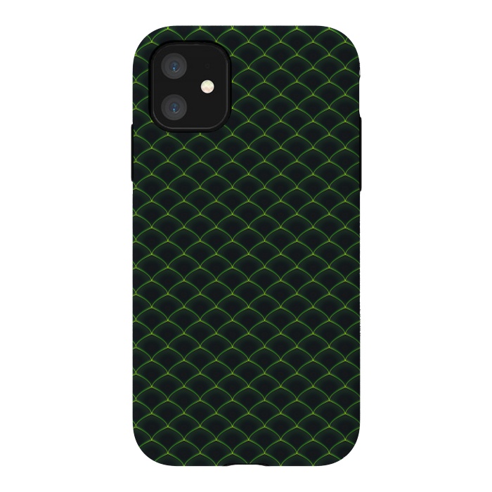 iPhone 11 StrongFit Reptile Scales Pattern by Art Design Works