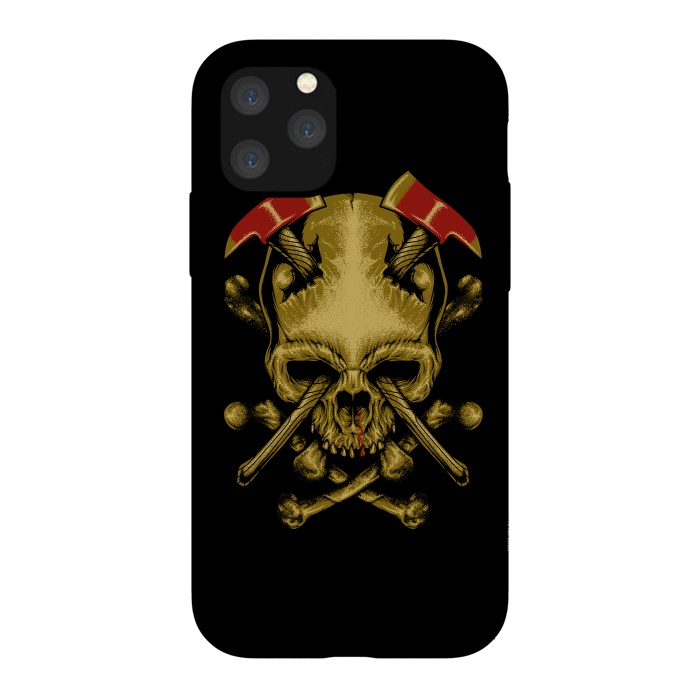 iPhone 11 Pro StrongFit Skull Axes by Afif Quilimo