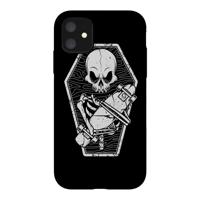 iPhone 11 StrongFit Skull Until the End by Afif Quilimo