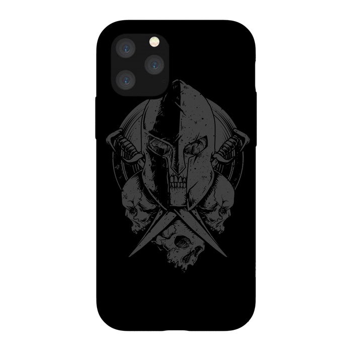 iPhone 11 Pro StrongFit Skull Spartan by Afif Quilimo