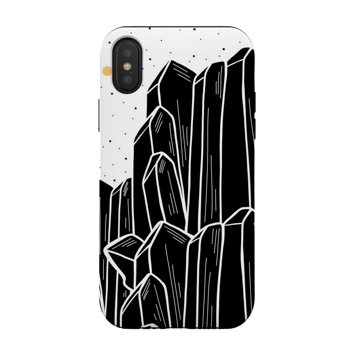 iPhone Xs / X StrongFit The black cystal by Steve Wade (Swade)