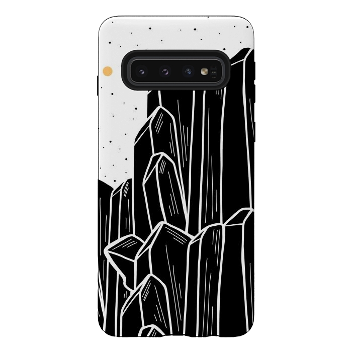 Galaxy S10 StrongFit The black cystal by Steve Wade (Swade)