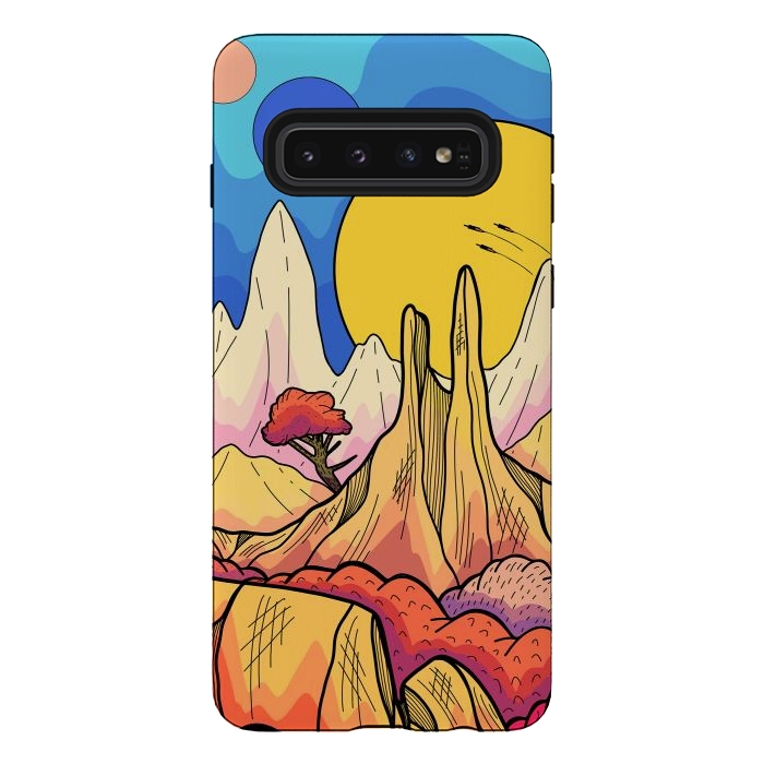 Galaxy S10 StrongFit An outer world by Steve Wade (Swade)