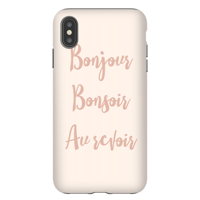 iPhone Xs Max StrongFit Bonjour by Martina