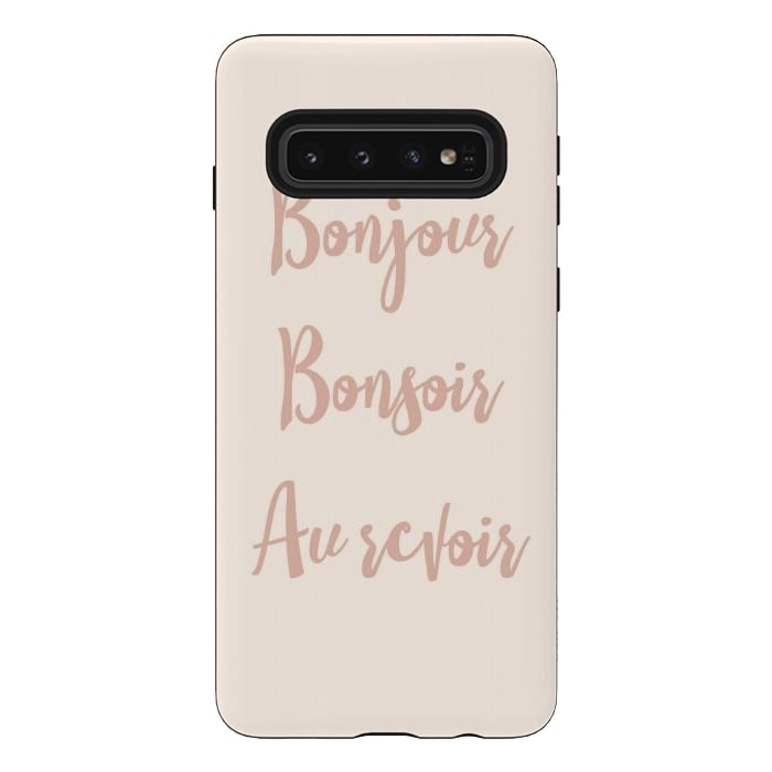 Galaxy S10 StrongFit Bonjour by Martina