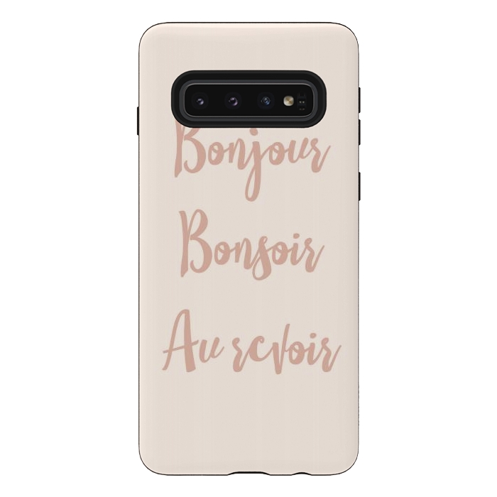 Galaxy S10 StrongFit Bonjour by Martina