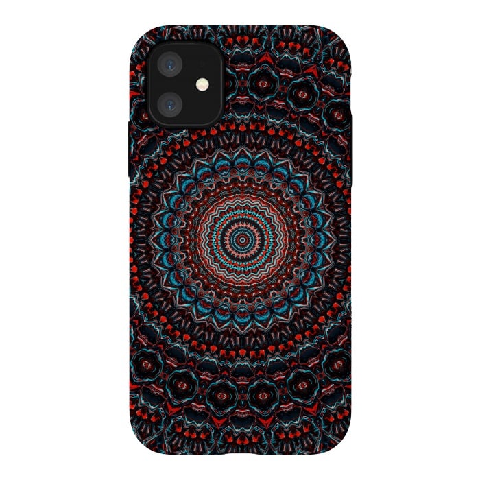iPhone 11 StrongFit Abstract Mandala by Art Design Works