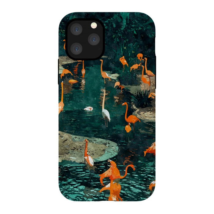 iPhone 11 Pro StrongFit Flamingo Creek by Uma Prabhakar Gokhale