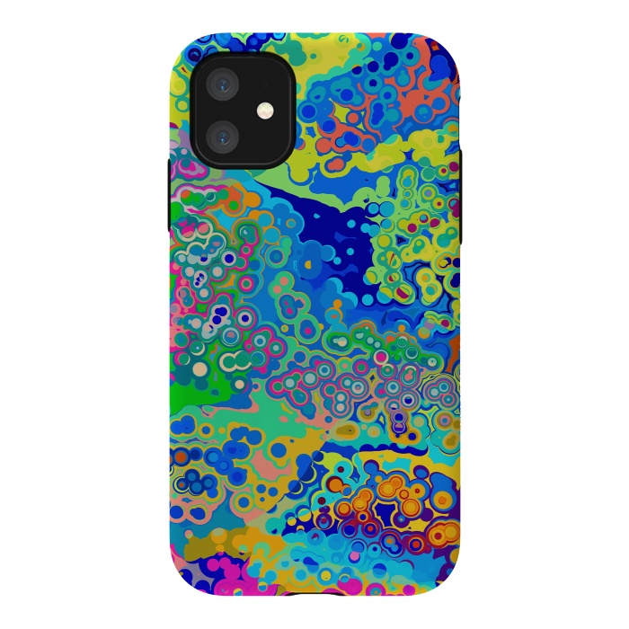 iPhone 11 StrongFit Colorful Cells Design by Art Design Works