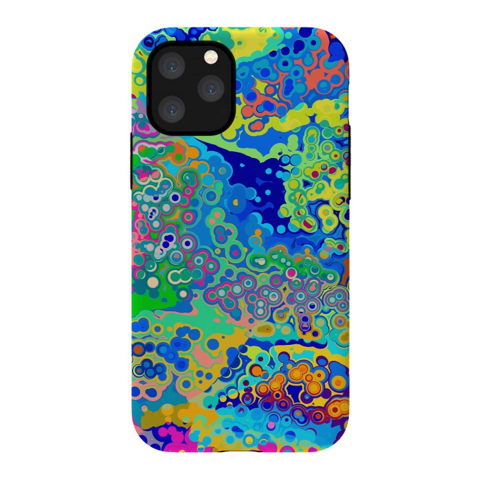 iPhone 11 Pro StrongFit Colorful Cells Design by Art Design Works