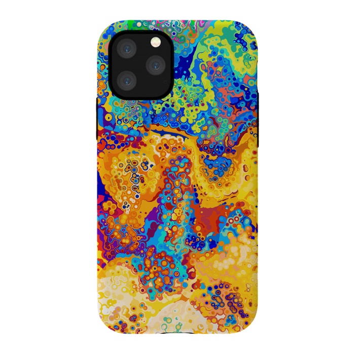 iPhone 11 Pro StrongFit Colorful Cells Pattern Design by Art Design Works