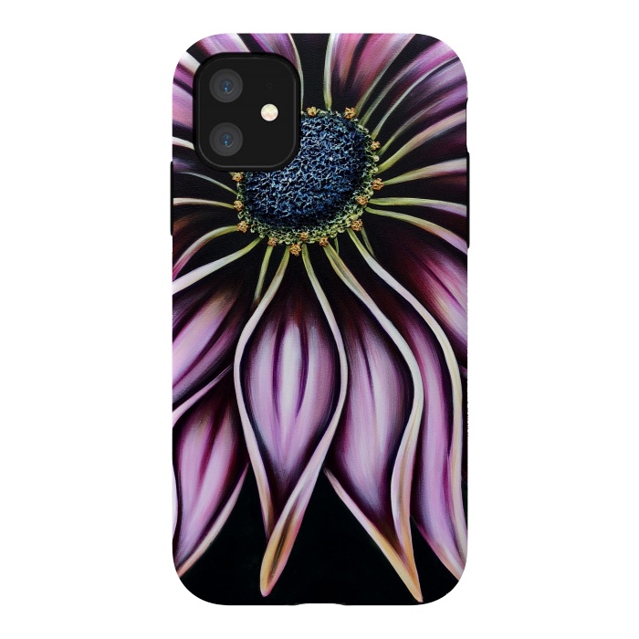 iPhone 11 StrongFit Wild Cone Flower by Denise Cassidy Wood