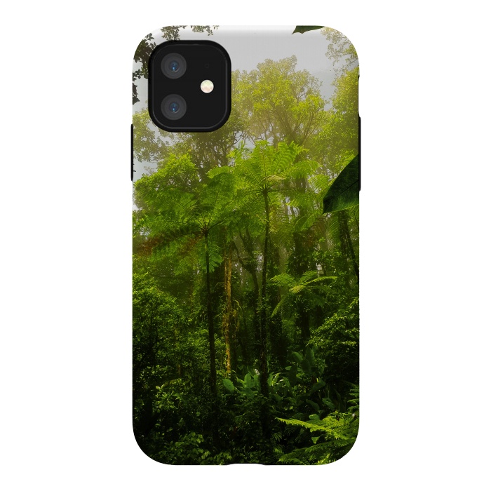 iPhone 11 StrongFit Rainforest Misty Green Soul  by BluedarkArt