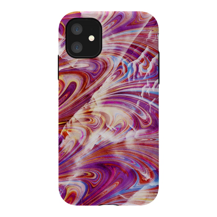 iPhone 11 StrongFit Colorful elegant marble art by Oana 