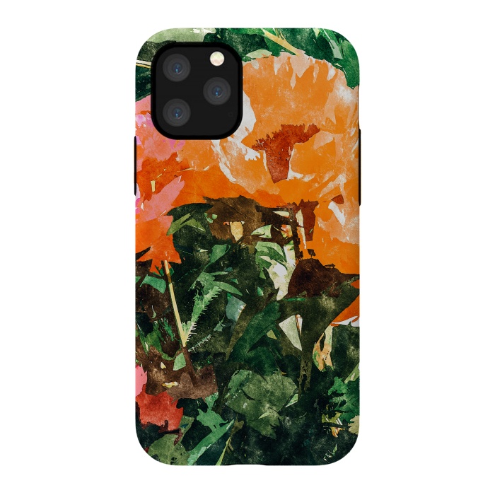 iPhone 11 Pro StrongFit Blossoming Florals by Uma Prabhakar Gokhale