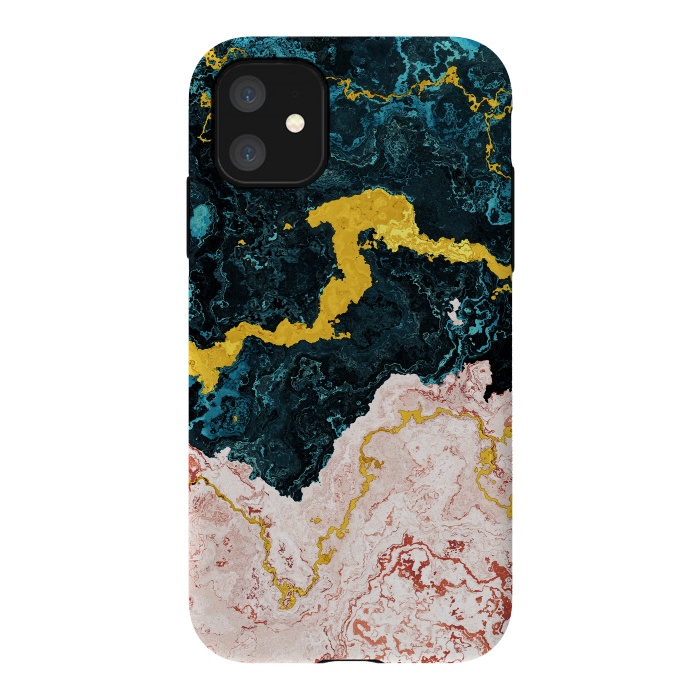 iPhone 11 StrongFit Abstract Marble VI by Art Design Works