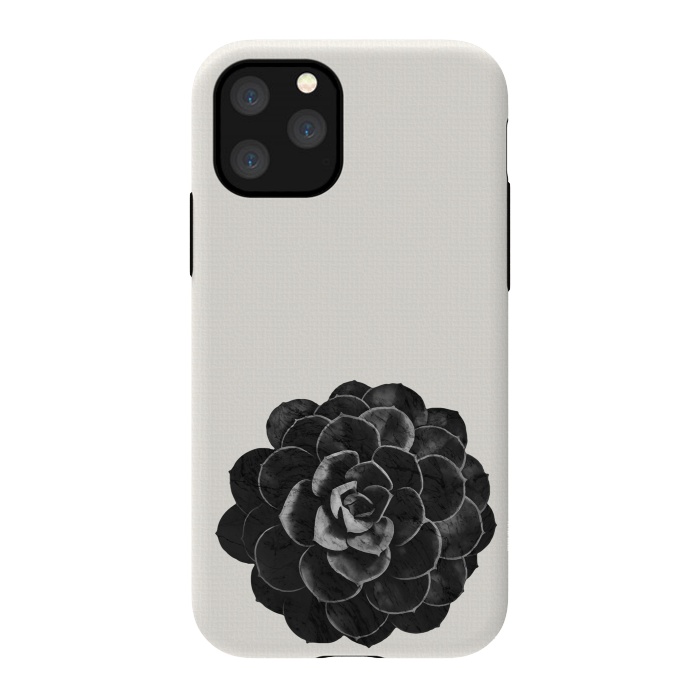 iPhone 11 Pro StrongFit Succulent Black Marble by amini54